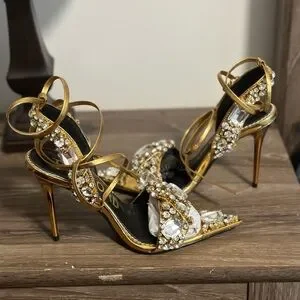 Tom Ford | Shoes | Tomfordgoldcrystalmirror Leather And